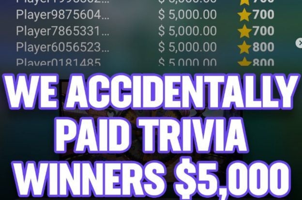 Hard Rock Bet Live Trivia payout